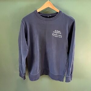 Almond Surfboards x Surfrider Foundation Crewneck Sweatshirt Blue Pullover Top S
